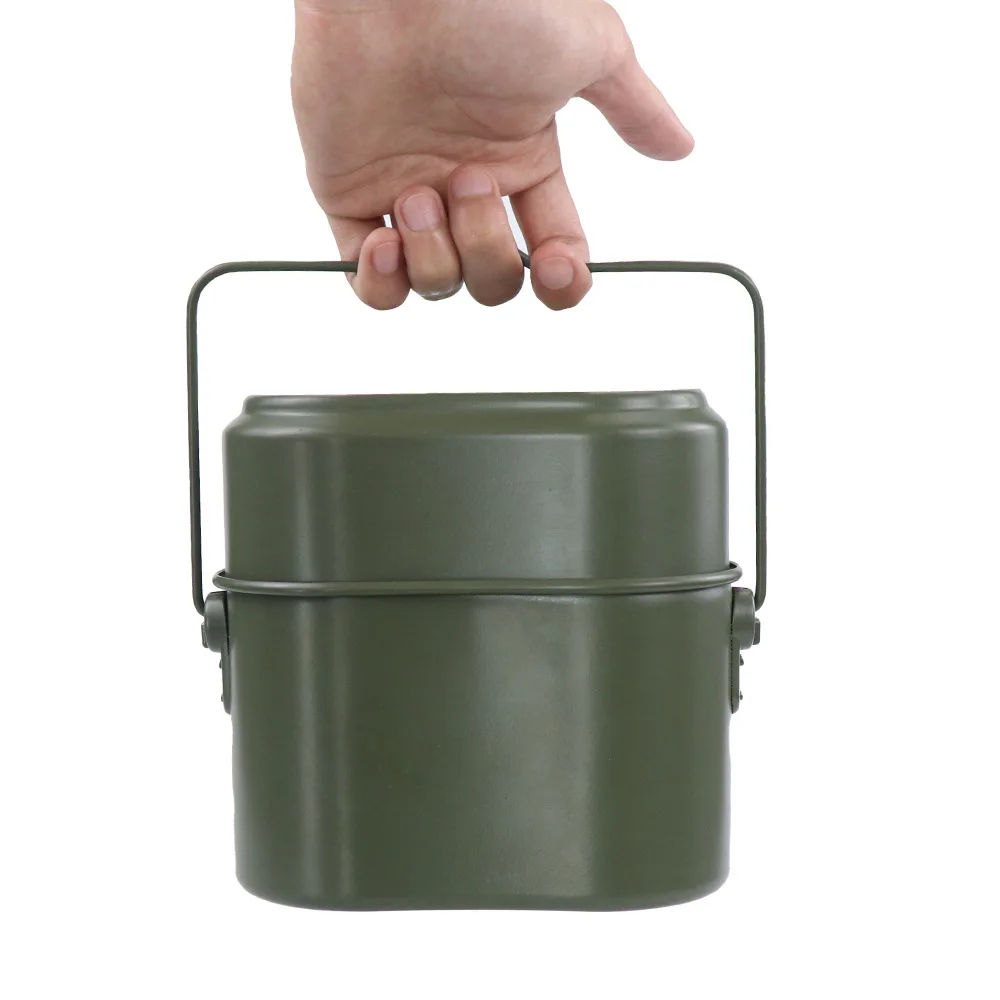 

Military Versatile Trending Multi-functional Lightweight Aluminum Lunch Box For Military Use Camping Gear Aluminum Convenient