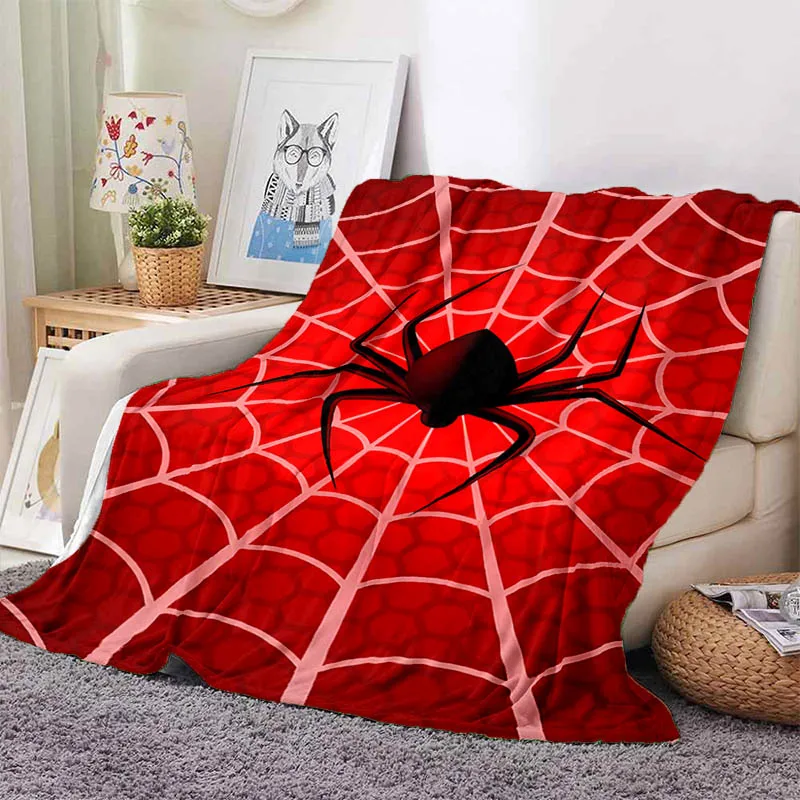

Модное изысканное одеяло с рисунком паука, мягкое и удобное одеяло, фланелевое одеяло, детское одеяло