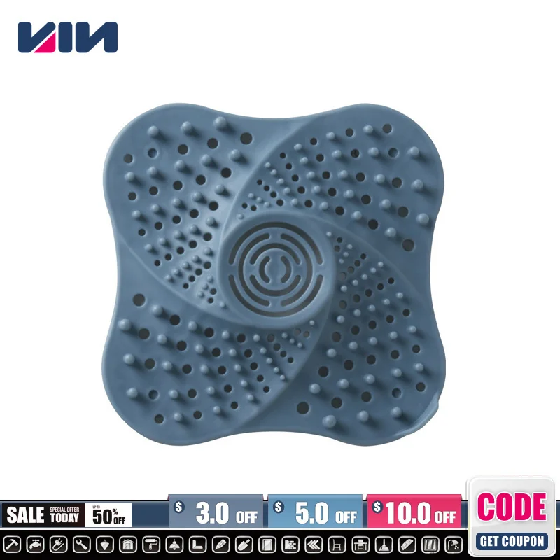 

Bathroom Hair Anti-blocking Bath Tub Catcher Hair Stopper Shower Floor Drain Covers Sink Strainer Filter Kitchen Accessories