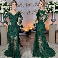 retro dark green sheath mother of the bride dresses lace open back v neck 2022 sweepbrush handmade flower party gowns for mom