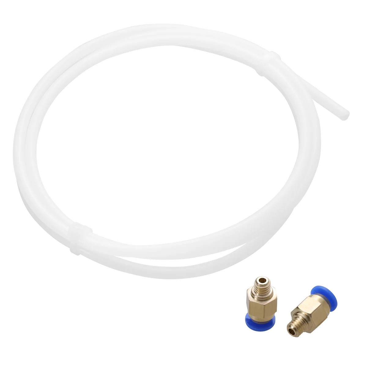 

2 Meters PTFE PTFE and 2 Pieces Connectors for RepRap Rostock Kossel 3D Bowden Hotend 1.75mm