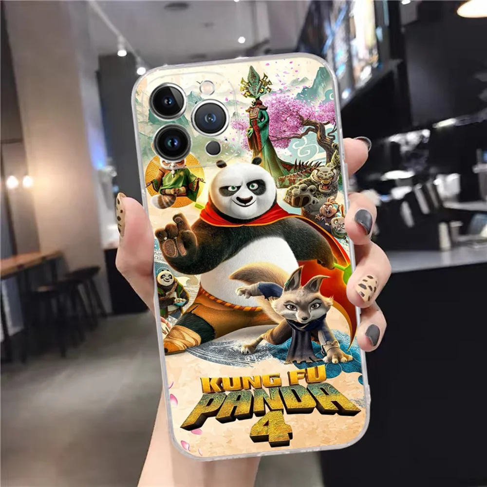 Чехол для телефона Kungs F-Fu Cool Pandas мягкий силиконовый чехол Iphone 16 15 14 13 12 11 Pro Mini XS MAX