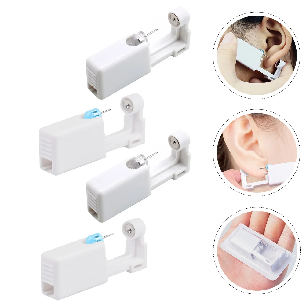 

4 Sets Kits Nose Stud Set Nose Kits Disposable Ear Units Nose Stud Nose Kits Studs Dangle Disposable Ear Kits