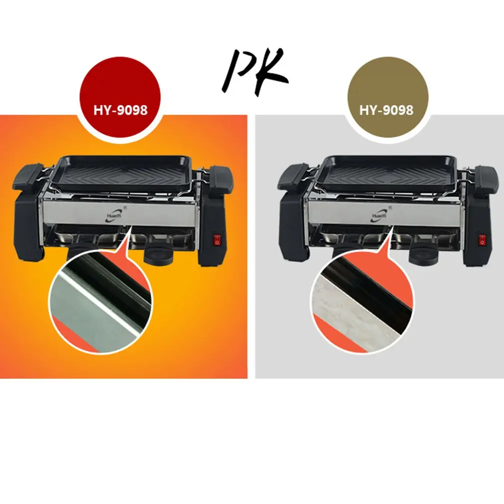 korean household electric grill smoke free electric grill non stick family barbecue electric raclette grill free global shipping