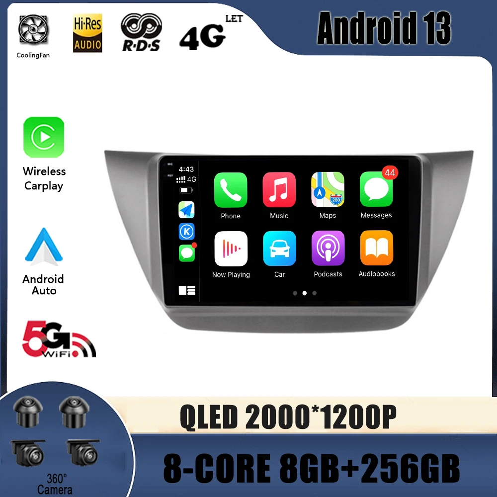 

Автомагнитола, мультимедийный видеоплеер с GPS для Mitsubishi Lancer 9 CS 2000-2010, Android 13, навигация, № 2 Din, DVD-плеер, Авторадио