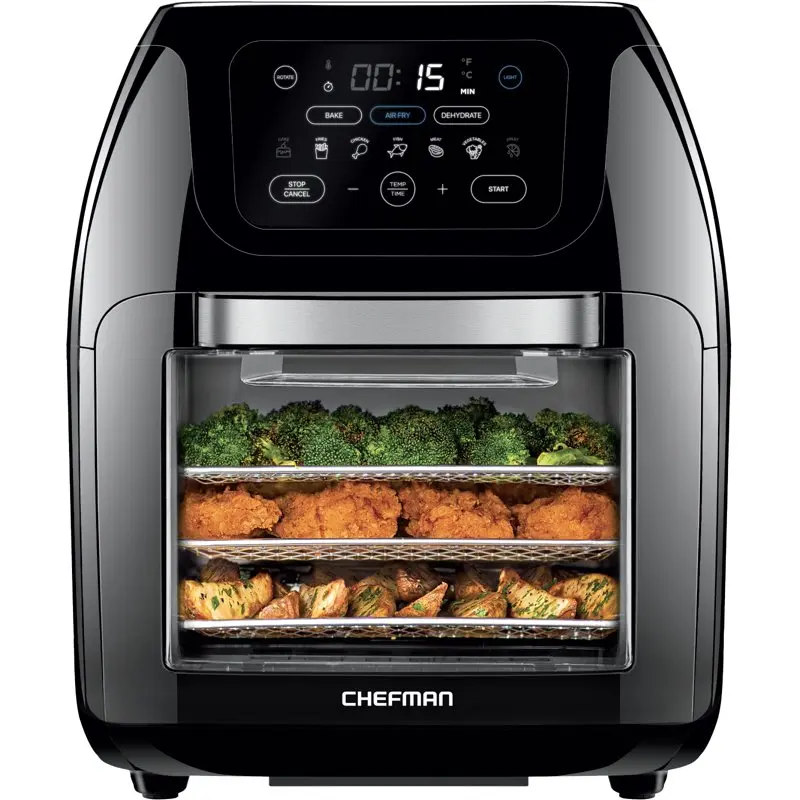 

Digital Air Fryer Rotisserie Dehydrator Oven 10L multi functional cooker