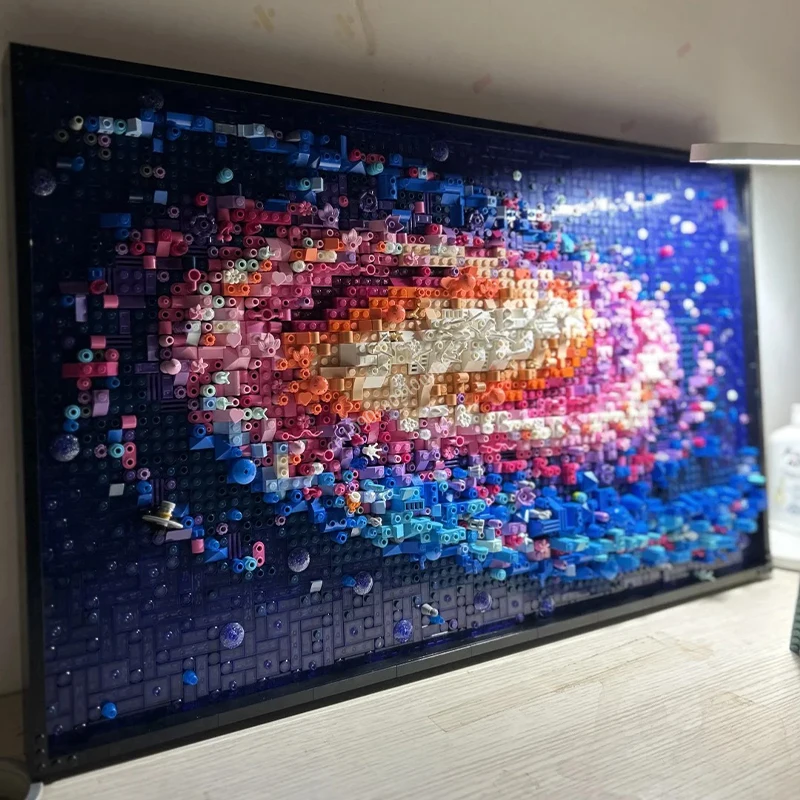 3091 шт. Moc 31212 The Milky Way Galaxy 3D Art Наборы строительных блоков Diy Креативные украшения