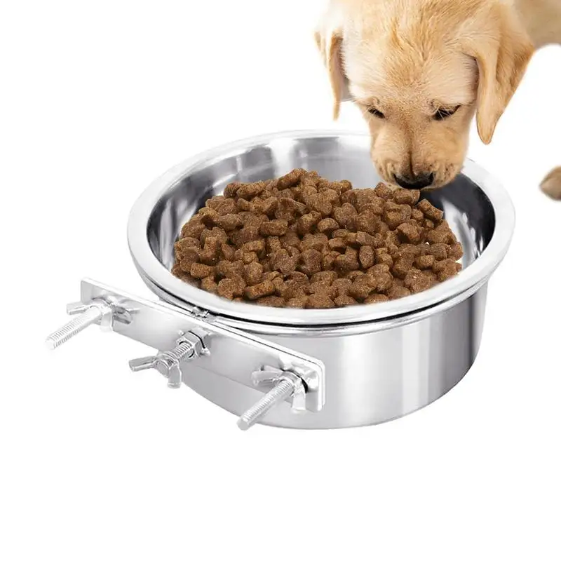 

Kennel Water Bowl Crate Water Bowl Stainless Steel Material Dog Bowl Easily Affixes To A Metal Dog Crate Cat Cage Or Bird Cage