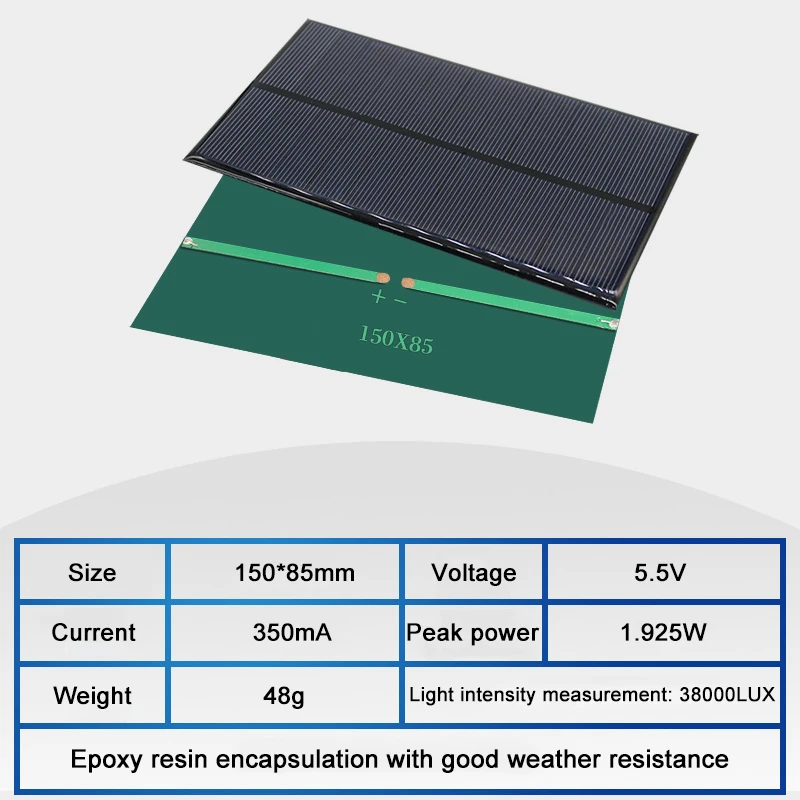 

Мини-солнечная панель ecoflypower 5В 30 мА