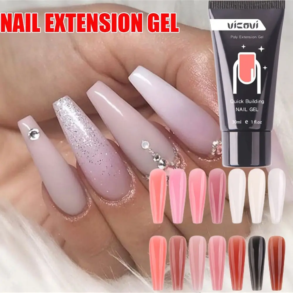 

12Colors Quick Building Beauty Nail Tips Builder Gel Poly Nail Gel Nail Extension Nail Art UV Gel