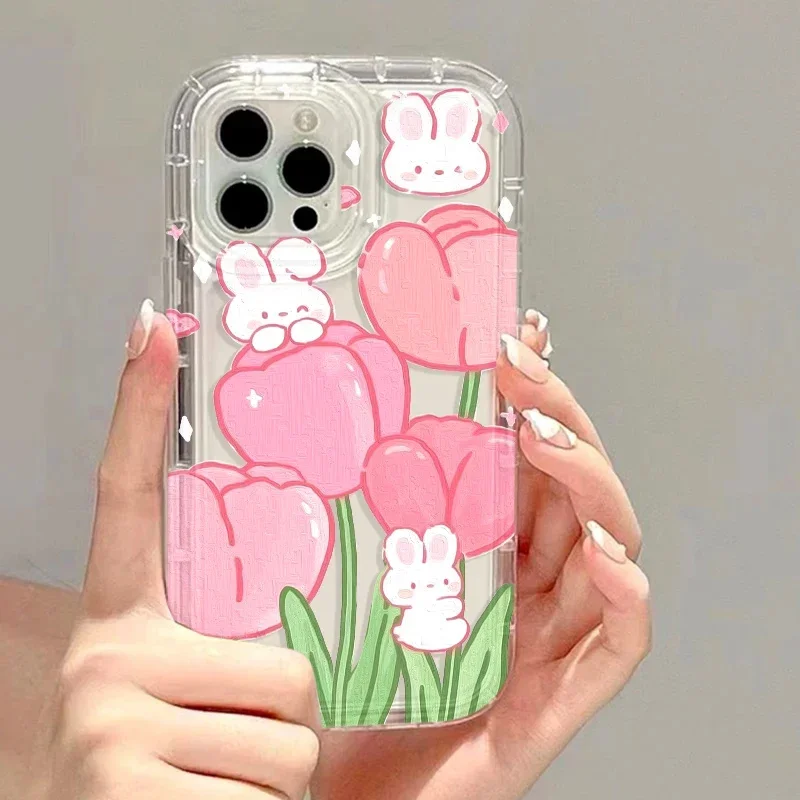 Phone Case For OPPO Realme C53 C55 C11 C20 C31 C30 C33 C21Y C25Y C35 NARZO 50 5G 6 5 7 8 9 10 Pro Plus 7i 8i 9i cover Flower
