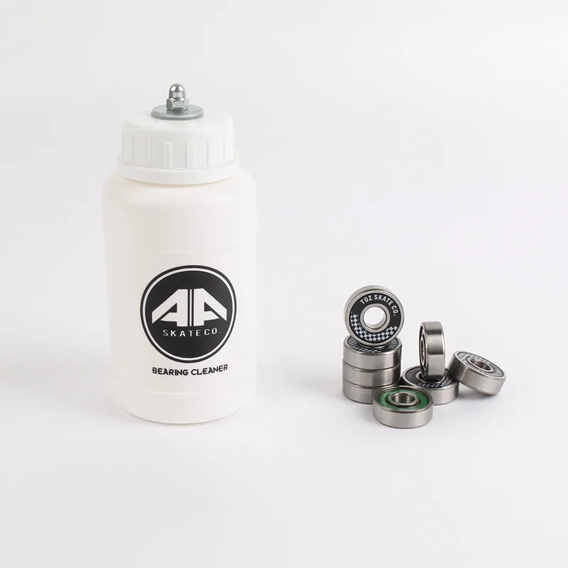 

Контейнер для очистки бутылок и 8 шт. подшипников 608RS из хромированной стали для длинных скейтбордов, роликовых коньков