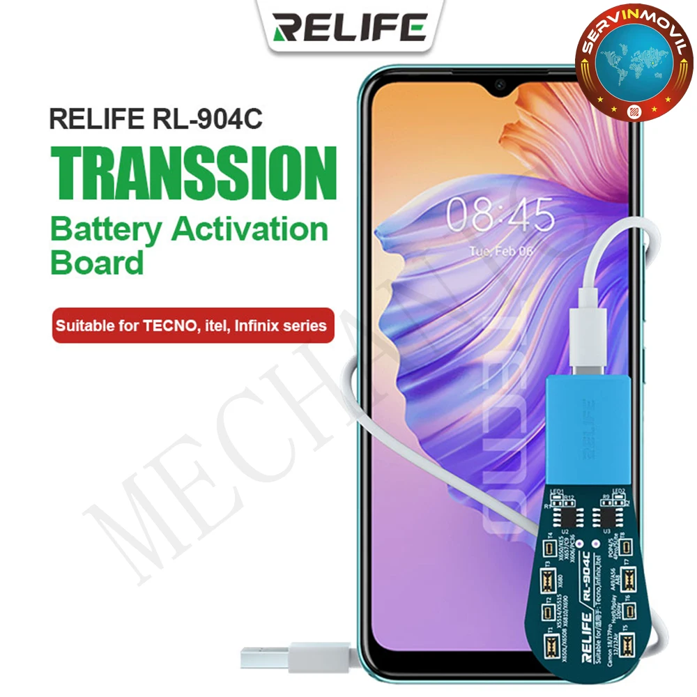 

Зарядка аккумулятора RELIFE RL-904C Audio Series, легкая активационная плата, подходит для моделей TECNO, itel, Infinix