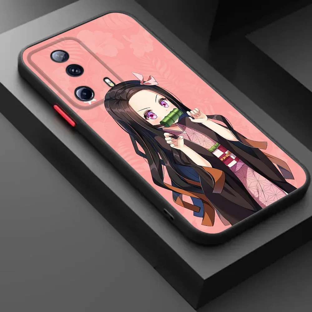Фото Полупрозрачный чехол для телефона Skin Feel для Redmi 9A Note10 C 9t 8 7 10a 10s A1 A2 9s Xiaomi 9T 10T Demon Slayer Kimetsu No Yaiba Cover №2