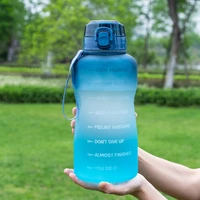 sports gym drink tumbler water bottle with time marker 23 8l large capacity straw mug portable fitness jugs outdoor travel cup