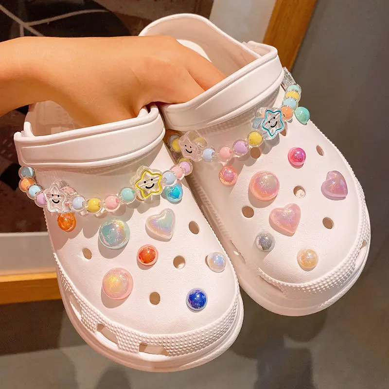

Lovely Shoe Charms Croc Accessories Colorful Bear Smiley Bunny Bundles Charms for Crocs DIY Adornment for Clogs Sandals