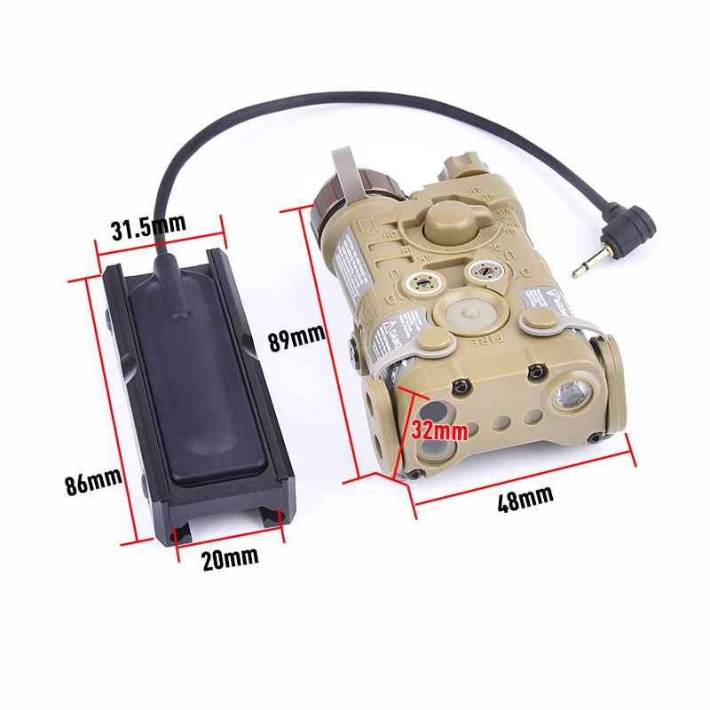 Тактический лазерный набор NGAL Красная Зеленая синяя точка без ИК-подсветки Ngal