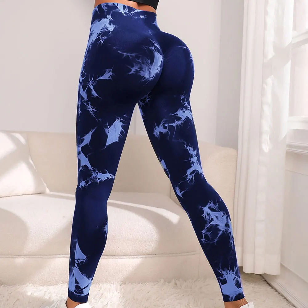 

Tie Dye Yoga Pants Seamless Leggings Women Fitness Tights Workout Leggings for Women Gym Sports Wear Scrunch Workout Legging