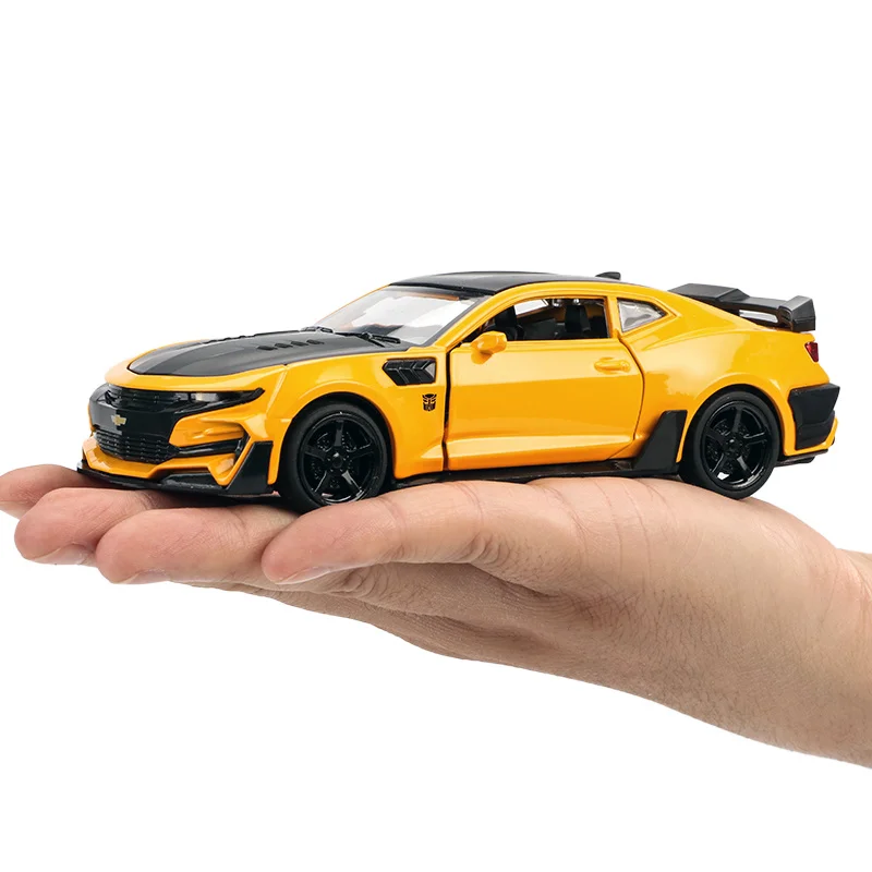 Тележка для запуска автомобиля chevrolet camaro 1:32 литая игрушечная тележка бесплатная