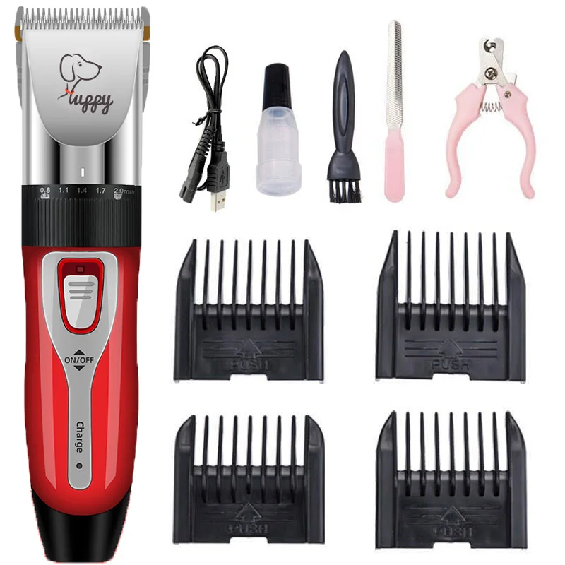 

Electric Dog Hair Clipper Pet Hair Trimmer Puppy Grooming Shaver Set Cat Accessories Pets Suppliers Rechargeable Profession