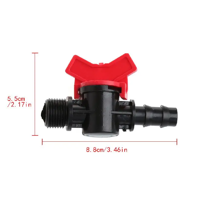 

2022 New 1/2" Thread to 16mm PE Pipe Valve Switch Connectors Garden Watering Irrigation