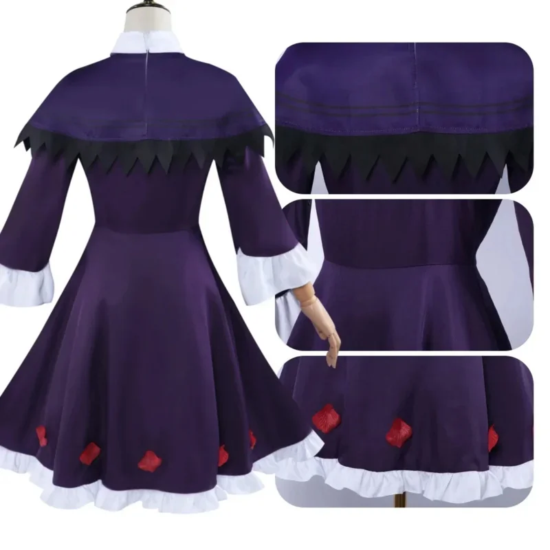 Аниме Puella Magi Madoka Magica Walpurgisnacht Rising Akemi Homura Косплей Костюм Парик