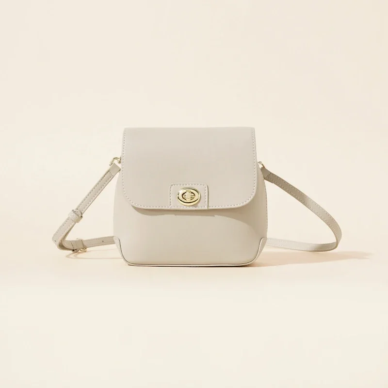 Усовершенствованная текстура маленькая сумка на плечо с клапаном в стиле ретро