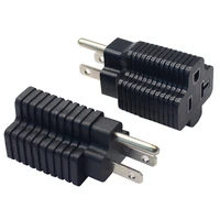 usa nema 5 15p male plug to nema 5 20r 5 15r female power socket adapter converter