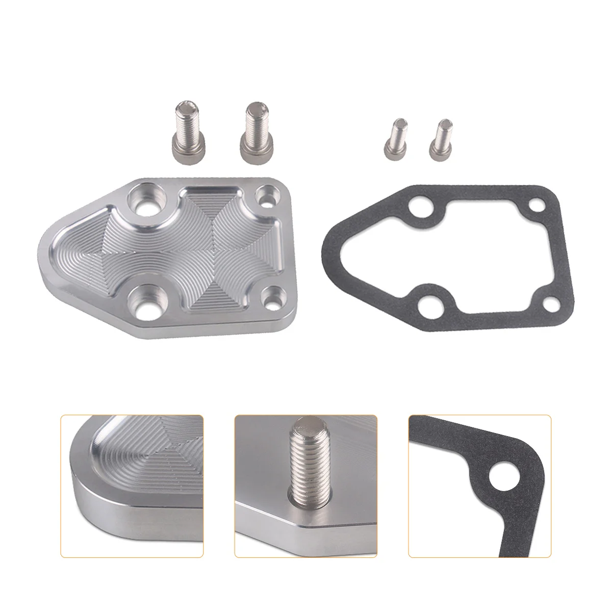 

1 Set Stainless Steel Fuel Pump Plate Fuel Pump Mounting Pad Car Accessory