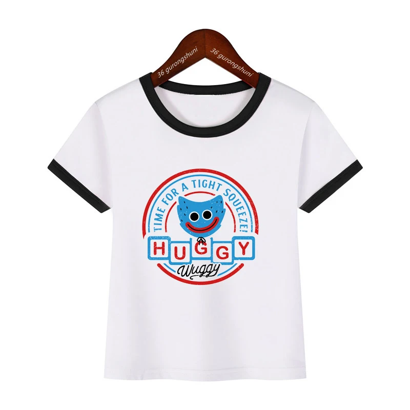 

2022 Funny Huggy Wuggy T Shirt Poppy Playtime Print Kids Tshirts Gift Fashion Teen Tshirt Boy Girls Unisex T Shirts Short Sleeve