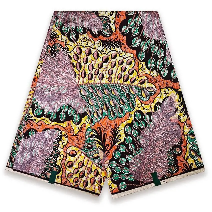 2024 новый стиль африканская ткань Supe-V hollande нигерийский золотой восковой принт