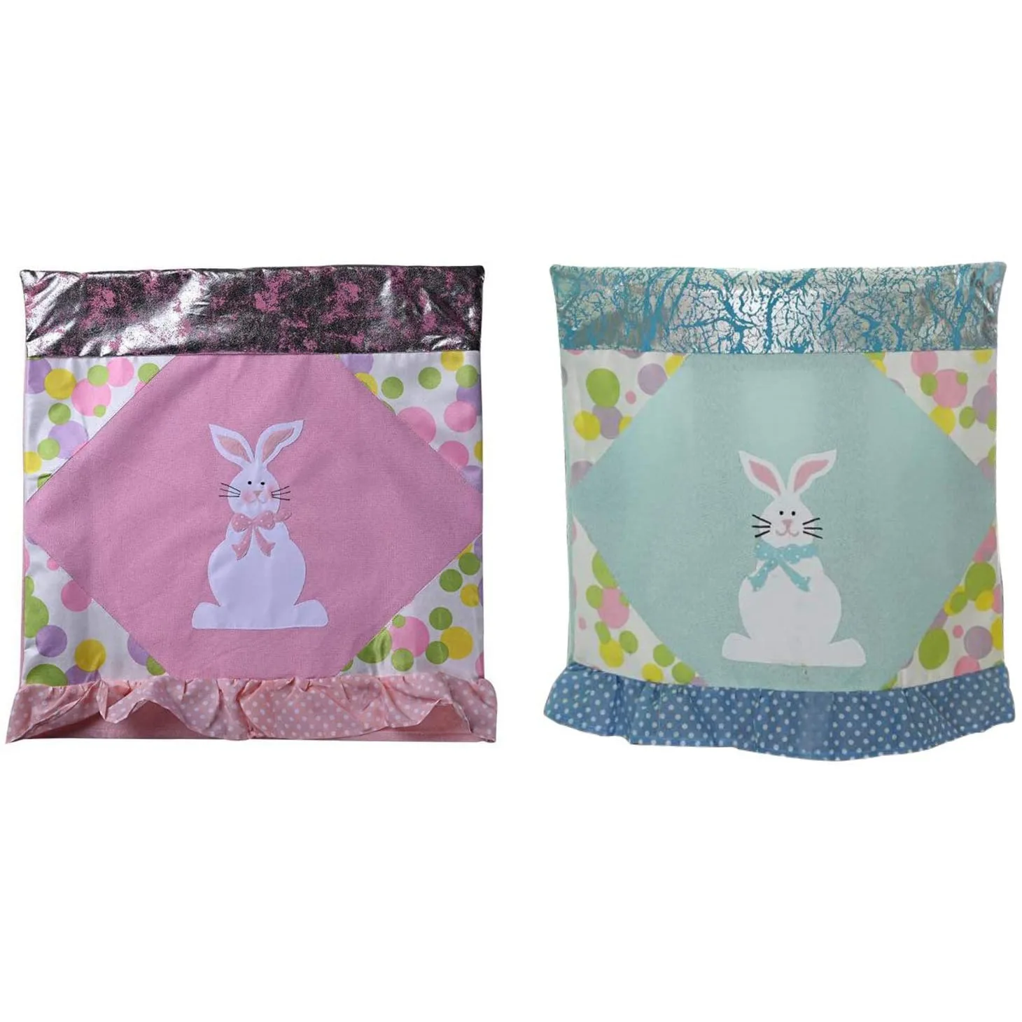 

Easter Chair Cover Easter Bunny Chair Covers Chair Back Covers Chair Cover for Dining Restaurant Hotel (48 x 48cm)