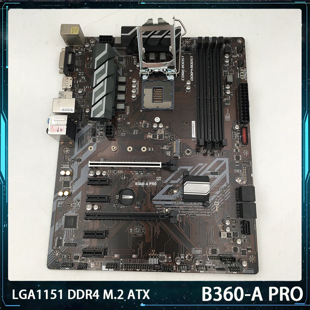 B360-A PRO For Msi LGA1151 DDR4 64G SATA3*5 M.2 USB3.1 ATX Desktop Motherboard Works Perfectly High Quality Fast Ship