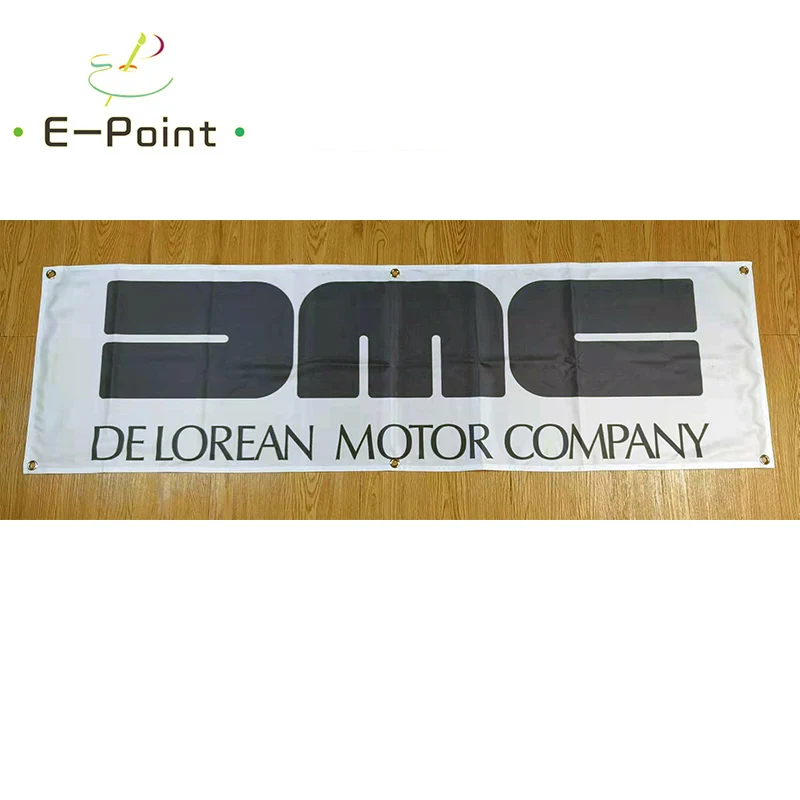 130GSM 150D Material USA DMC Delorean Car Banner 1.5ft*5ft (45*150cm) Size for Home Flag Banner Indoor Outdoor Decor yhx002