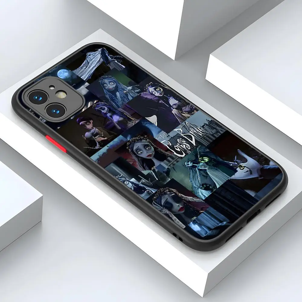 Матовый Прозрачный чехол для телефона с изображением невесты из мультфильма