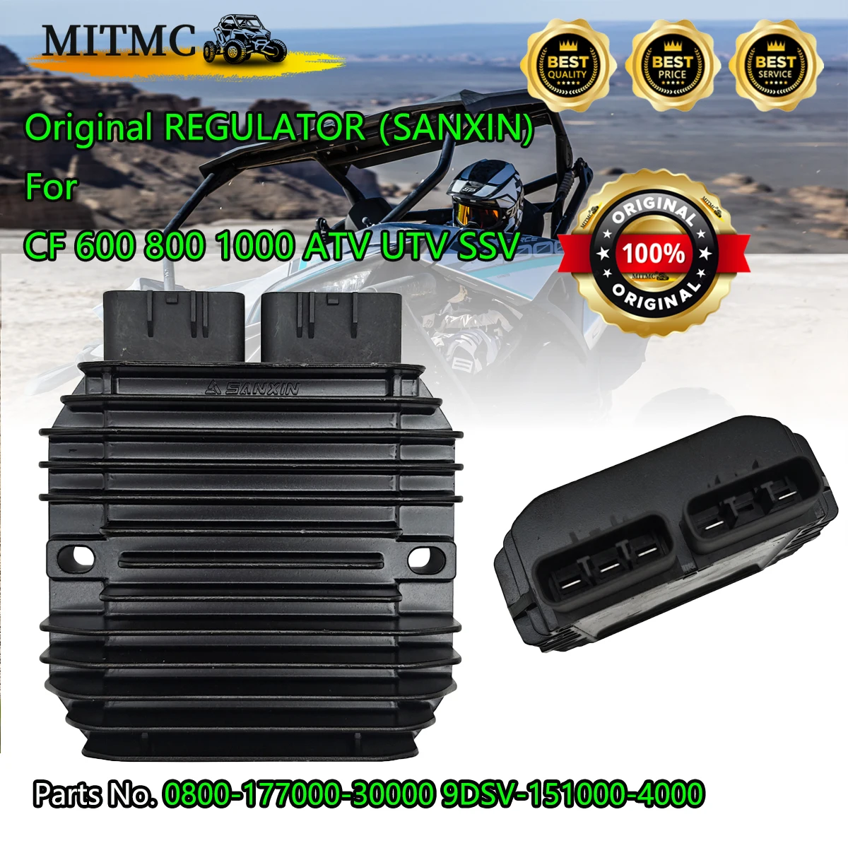 

Оригинальный РЕГУЛЯТОР (SANXIN) для CF 600 800 1000 ATV UTV SSV 0800- 177000 -30000 9ДСВ- 151000 -4000 Мощность
