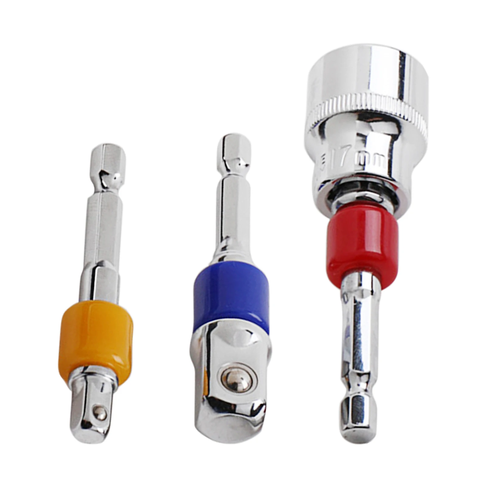 

3pcs Hex Shank Extension Rod Practical DIY Easy Use Drill Bits Electric Impact Wrench Portable Power Tool Socket Adapter Set