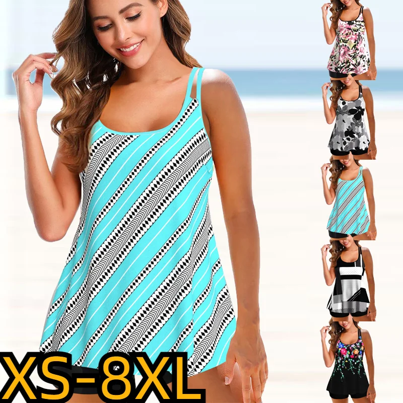 

Новинка 2022, женский сексуальный купальник с высокой талией, комплект из двух предметов, пляжная одежда, монокини с цветочным принтом, купаль...