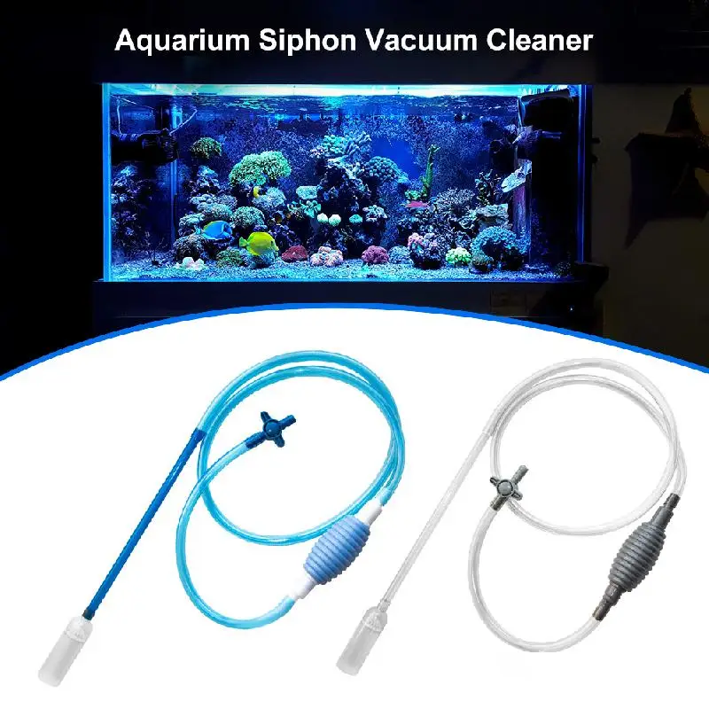 

2.6M Semi-automatic Aquarium Clean Vacuum Water Change Changer Gravel Aquarium Simple Fish Tank Vacuum Siphon Pump Cleaner