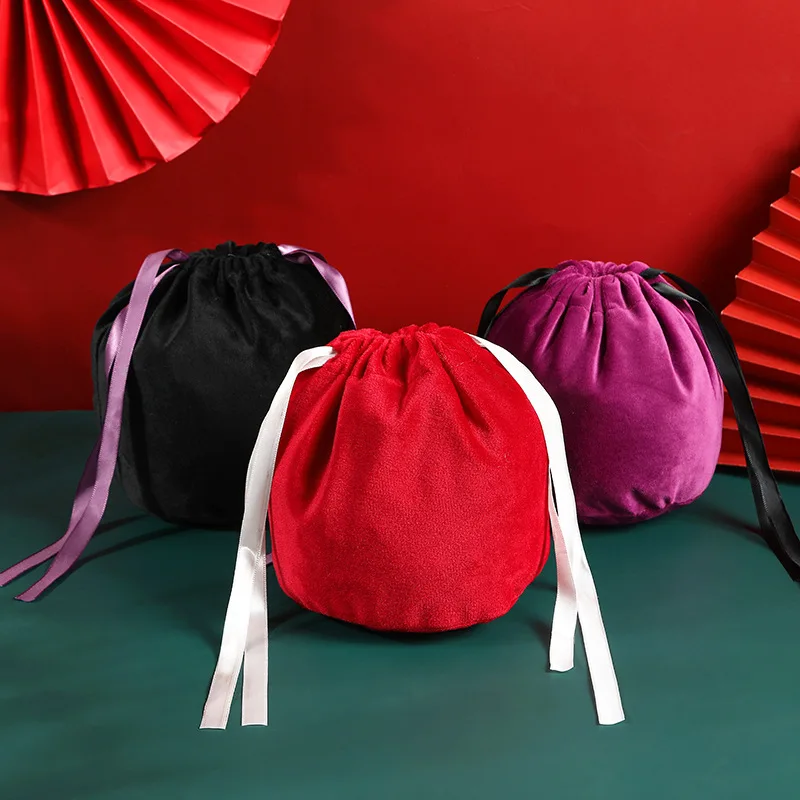 

Christmas Decorations for Home Easter Halloween Christmas Candy Bag Party Candy Gift Packaging Bag Joy Candy Bag Velvet Bag