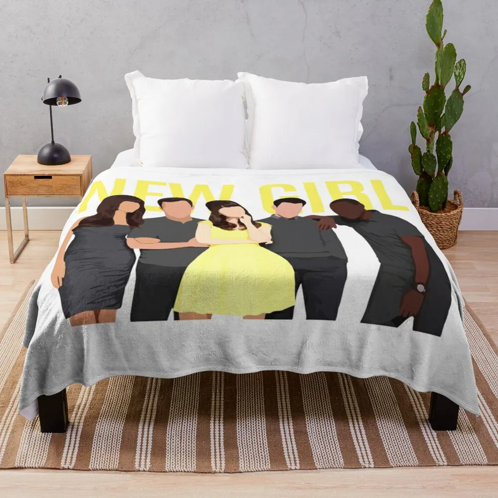 

New girl tv show Throw Blanket Comforter Blanket Designer Blanket Velour