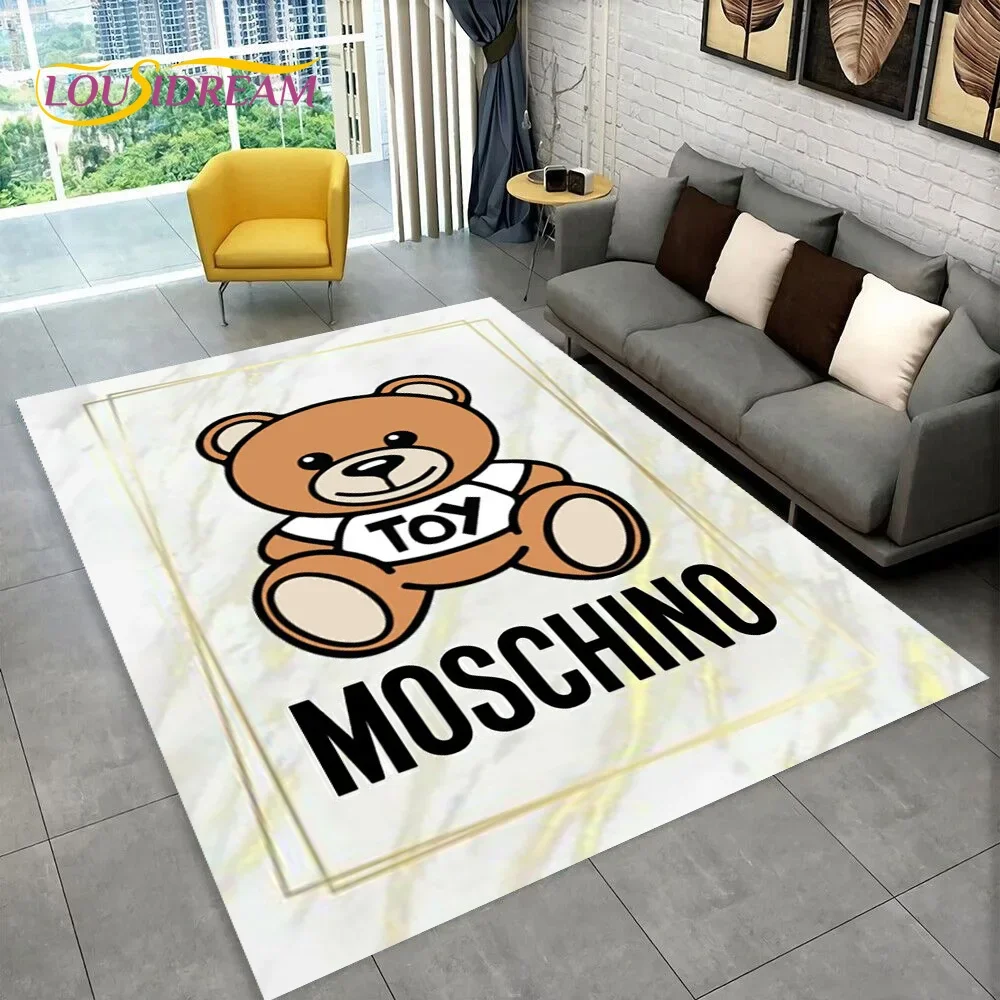 3D-коврик Moschino в виде мультяшного медведя, ковер для гостиной, спальни, дивана, придверный коврик, декоративный коврик, детский нескользящий напольный коврик, подарок (art.: 3920d94f4ec2e) - 3920d94f4ec2e