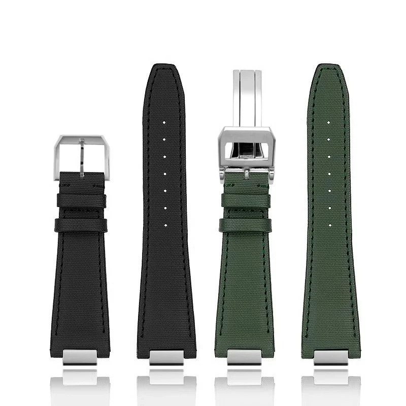 Нейлоновый холщовый ремешок для часов IWC, инженерная серия IW328901 IW328902 IW328903 со стальным браслетом Endlink, синий, зеленый ремешок для часов (art.: 3920c8aaeff88) - 3920c8aaeff88