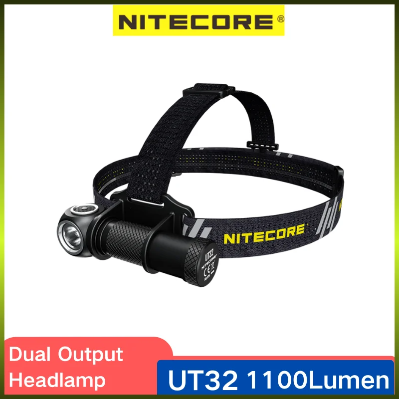 NITECORE UT32 Dual Output Headlamp 1100 Lumens 6 Lighting Modes Cool White+Warm White Lightweight Ultra Headlight