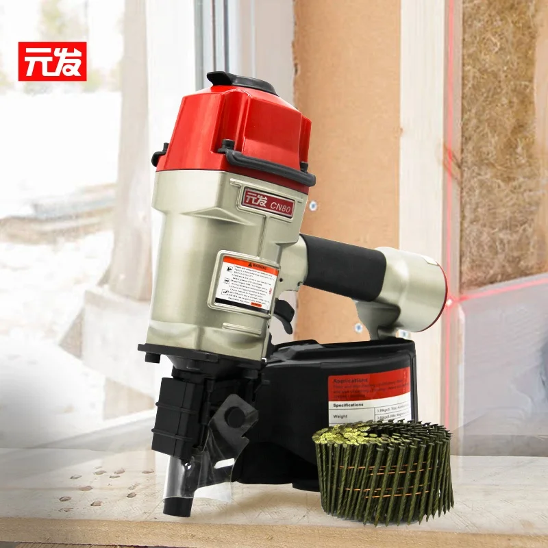 

CN80 in China Manufacturer Coil Nailer Pneumatic Nailer Gun Air Framing Coil Nailer