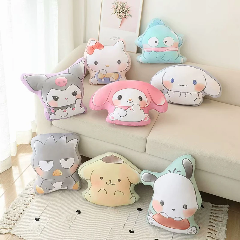 

Kawaii Sanrio My Melody Home Pillow Hello Kitty Kuromi Cartoon Cute Anime Student Decorate Portable Toys Girls Christmas Gifts