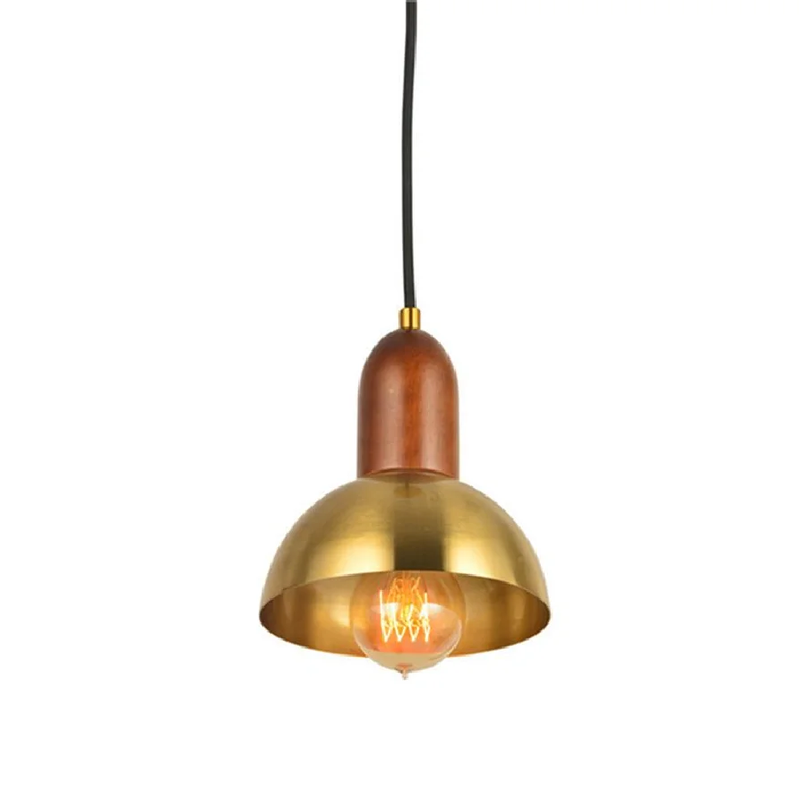 

Светодиодная Подвесная лампа LukLoy из твердой древесины, железный потолочный светильник для гостиной, прикроватный светильник, лампа для бар...