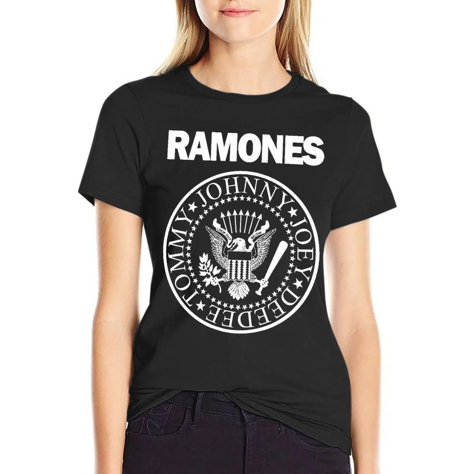 Fghfg Ramone Seal Graphic - Forest Hills 1-й альбом футболки оверсайз модная женская одежда топ с