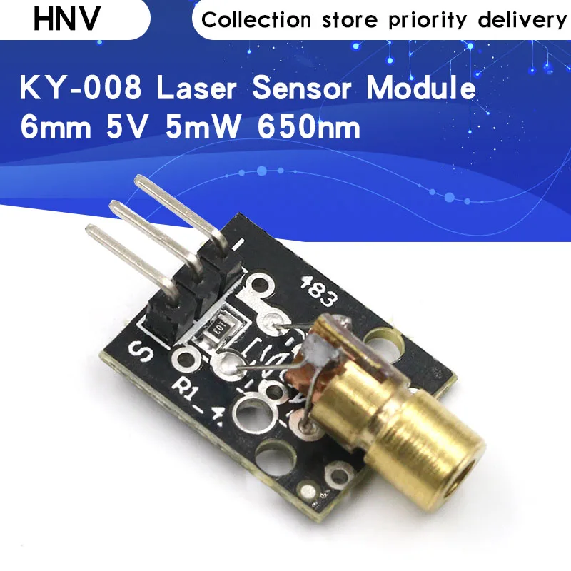 

10 pcs 5V Transmitter Laser Sensor Module 6mm 5V 5mW 650nm Red Laser Dot Diode Copper Head PIC AVR 2015 New