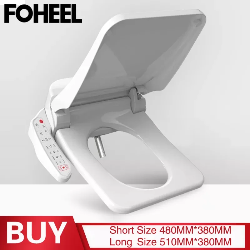 

square smart toilet seat cover electronic bidet toilet bowls seat heating clean dry intelligent toilet lid for bathroom